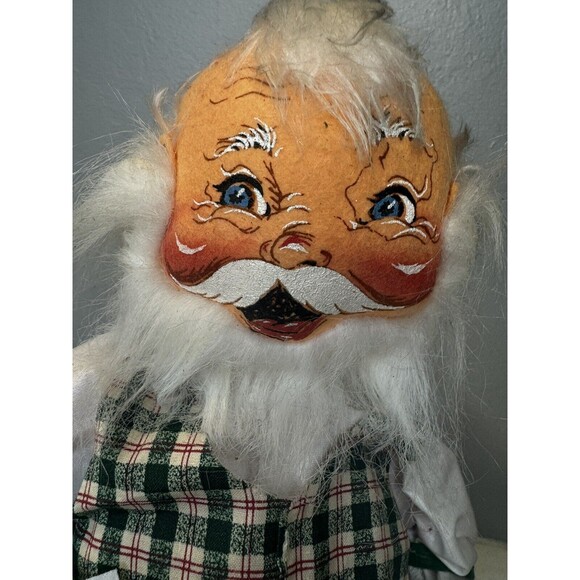 Annalee Mobilitee Doll 18" Santa Claus Christmas Card Holder with Sack 1995 - Picture 5 of 16